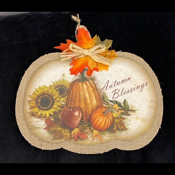 NWOT Hand Crafted “Fall” Wall Hangings x2 - Picture 2 of 11